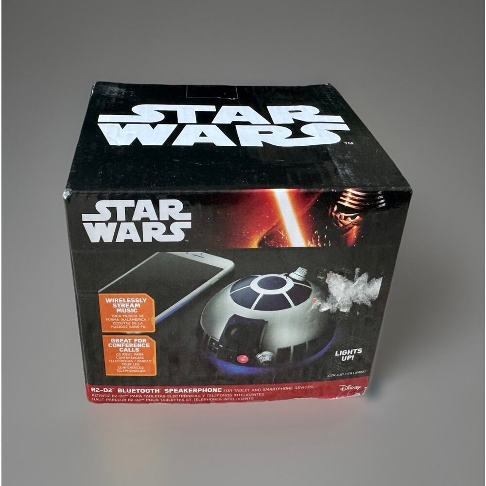 Star Wars R2-D2 Bluetooth Speakerphone ThinkGeek Disney Wireless Speaker NIB
